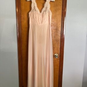 BHLDN hitherto bridesmaid gown, pink, size 6